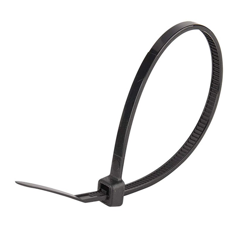 Superun Black Zip Ties 4 Inch, 18 Lbs Tensile Strength Wire Ties (Industrial Grade Cable Ties) Pack of 100 - Image 2